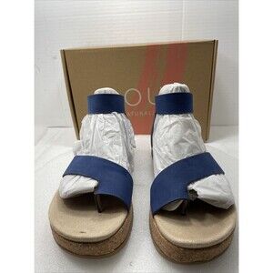 Soul Naturalizer Divina Ankle Strap Sandals, Blue, Women Size 6.5 Item#618